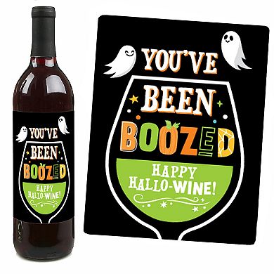 Big Dot Of Happiness You've Been Boozed Halloween Party Decor Wine Bottle Label Stickers 4 Ct