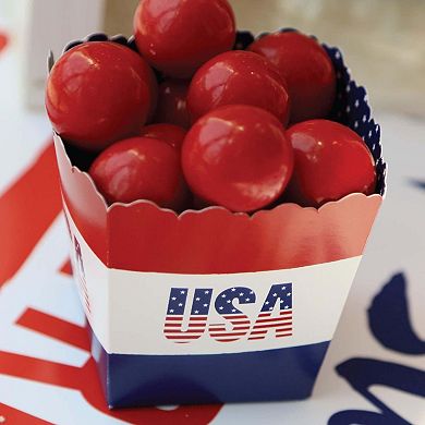 Big Dot Of Happiness Stars & Stripes Mini Favor Usa Patriotic Party Treat Candy Boxes 12 Ct