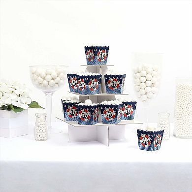 Big Dot Of Happiness Ahoy - Nautical - Mini Favor Boxes - Party Treat Candy Boxes - 12 Ct