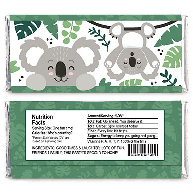 Big Dot Of Happiness Koala Cutie Candy Bar Wrapper Birthday Party & Baby Shower Favors 24 Ct