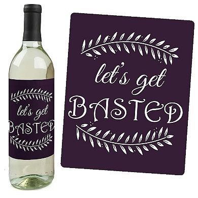 Big Dot Of Happiness Friends Thanksgiving Feast Party Decor Wine Bottle Label Stickers 4 Ct