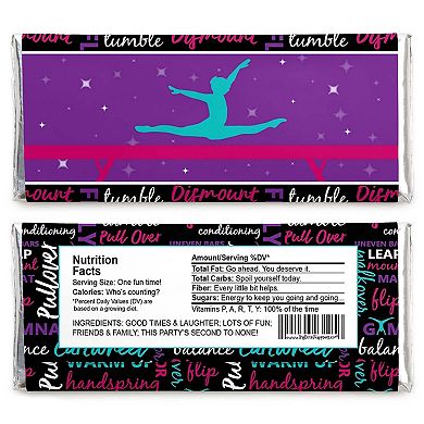 Big Dot Of Happiness Tumble, Flip & Twirl - Gymnastics - Candy Bar ...