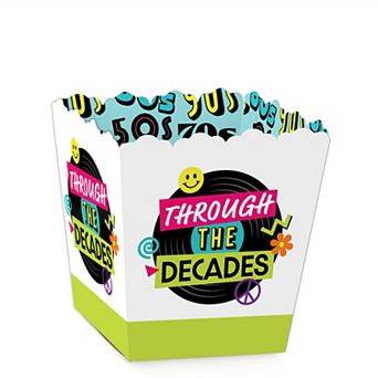 Big Dot Of Happiness Through The Decades Party Mini Favor Boxes Treat Candy Boxes 12 ct