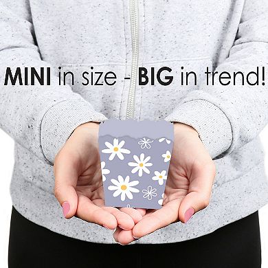 Big Dot Of Happiness Purple Daisy Flowers Mini Boxes Floral Party Treat Candy Boxes 12 Ct