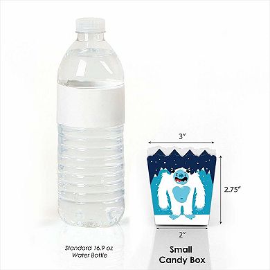 Big Dot Of Happiness Yeti To Party Favor Abominable Snowman Party Treat Candy Boxes 12 Ct