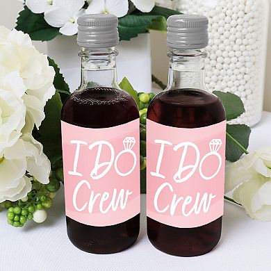 Big Dot Of Happiness Pink Elegantly Simple Mini Wine Label Stickers Wedding Party Favor 16 Ct