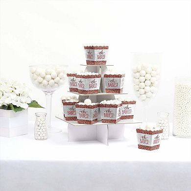 Big Dot Of Happiness It's Twin Girls Mini Favor Rose Gold Baby Shower Treat Candy Boxes 12 Ct