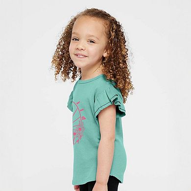 Grow Wild Sun Child Toddler Flutter Sleeve Graphic Tee