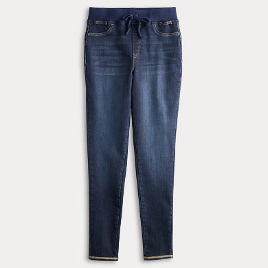 Juniors' SO® Adaptive Rib Waist Jeggings