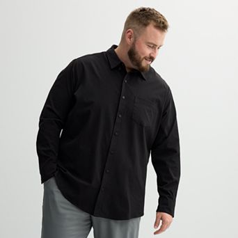 Big & Tall FLX Performance Untucked-Fit Long Sleeve Button Down Shirt