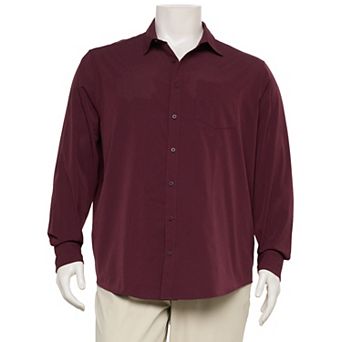 Big & Tall FLX Performance Untucked-Fit Long Sleeve Button Down Shirt