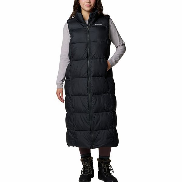 Columbia Black Long Puffer Coat Women’s S Vegan factory