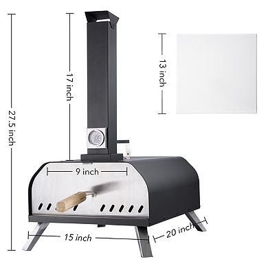 Outdoor Wood-fired Countertop Pizza Oven
