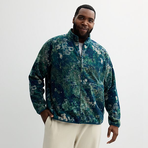 Big & Tall Tek Gear® Micro Fleece Full-Zip Jacket - Blue Lychen (L TALL)