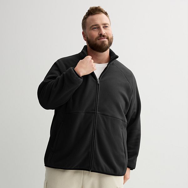 Big & Tall Tek Gear® Micro Fleece Full-Zip Jacket - Mineral Black (M TALL)