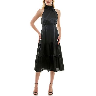 Women's Nicole Miller Tie Neck Halter Dress