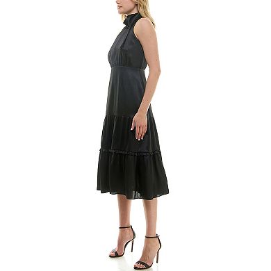 Women's Nicole Miller Tie Neck Halter Dress