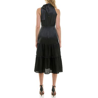 Women's Nicole Miller Tie Neck Halter Dress
