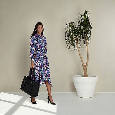 Women's Nicole Miller Tie Waist Shirt Dress
