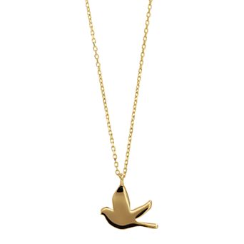 Karat Rush 14k Gold Dove Necklace