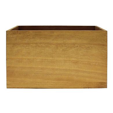 St. Nicholas Square North Pole Post Wood Crate Table Decor