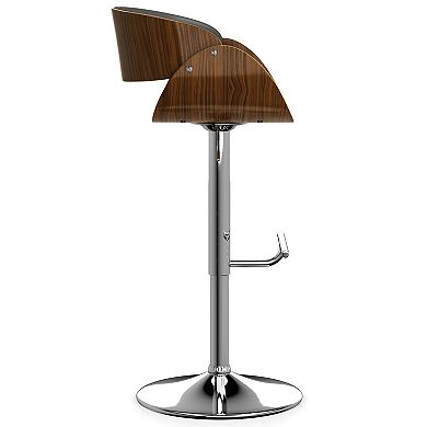 Simpli Home Amery Adjustable Modern Swivel Bar Stool