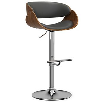 Simpli Home Amery Adjustable Modern Swivel Bar Stool