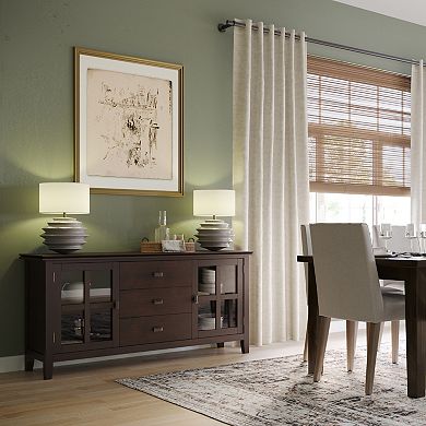Simpli Home Artisan Large Sideboard Buffet Table