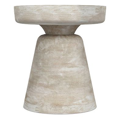 Simpli Home Robbie Pedestal Accent End Table