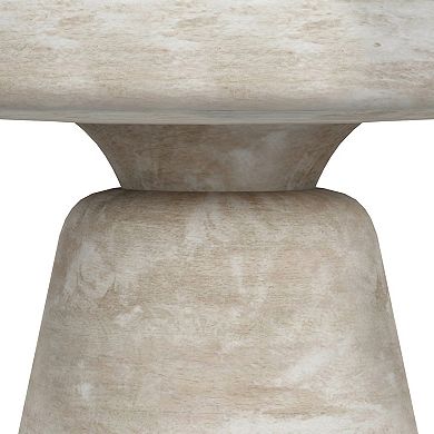 Simpli Home Robbie Pedestal Accent End Table