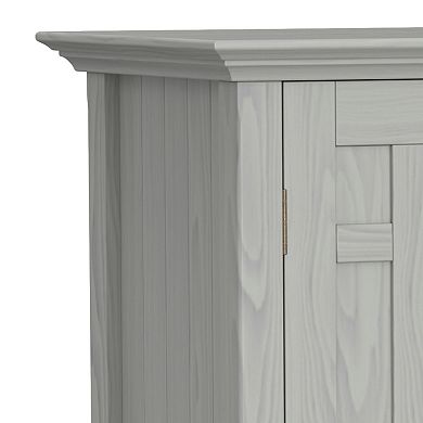 Simpli Home Bedford Sideboard Wine Rack Buffet Table