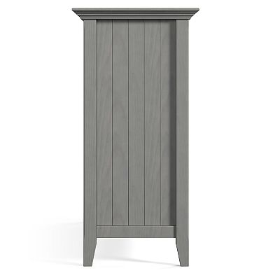 Simpli Home Bedford Sideboard Wine Rack Buffet Table