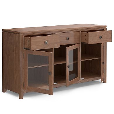 Simpli Home Cosmopolitan 3 Drawer Sideboard Buffet Table