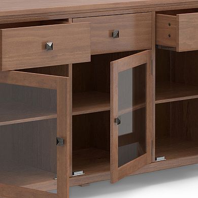 Simpli Home Cosmopolitan 3 Drawer Sideboard Buffet Table