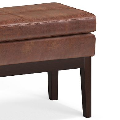Simpli Home Carlson Small Ottoman Bench