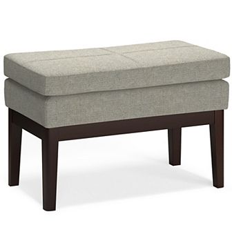 Simpli Home Carlson Small Ottoman Bench