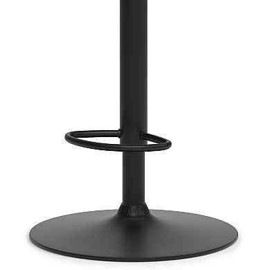 Simpli Home Archer Bentwood Adjustable Swivel Bar Stool