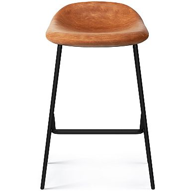 Simpli Home Dafney Faux Leather Counter Height Stool 2-pc. Set