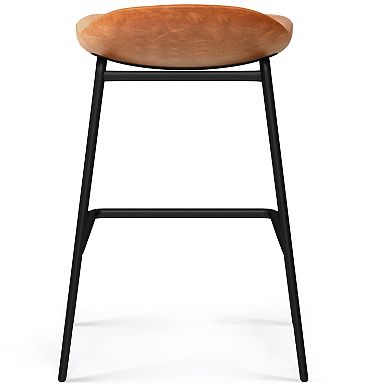 Simpli Home Dafney Faux Leather Counter Height Stool 2-pc. Set