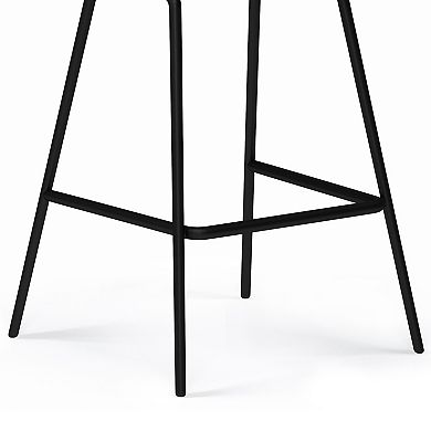 Simpli Home Dafney Faux Leather Counter Height Stool 2-pc. Set
