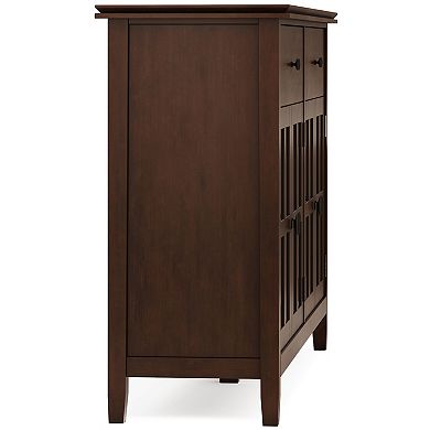 Simpli Home Artisan 4-Door Sideboard Buffet Table
