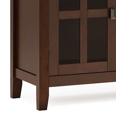 Simpli Home Artisan 4-Door Sideboard Buffet Table