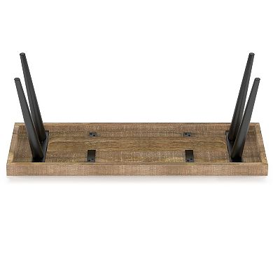 Simpli Home Durham Distressed Bench