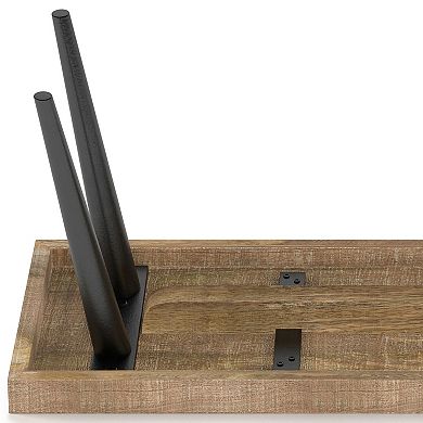 Simpli Home Durham Distressed Bench