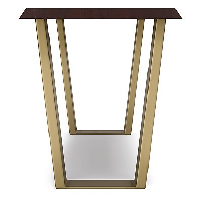 Simpli Home Lewis Cognac Bench