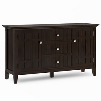 Simpli Home Bedford 3 Drawer Sideboard Buffet Table