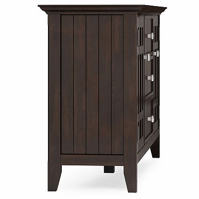 Simpli Home Bedford 3 Drawer Sideboard Buffet Table
