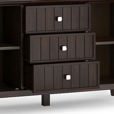 Simpli Home Bedford 3 Drawer Sideboard Buffet Table