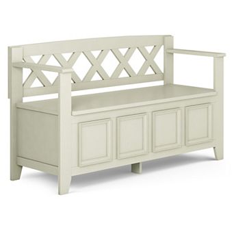 Simpli Home Amherst Entryway Storage Bench