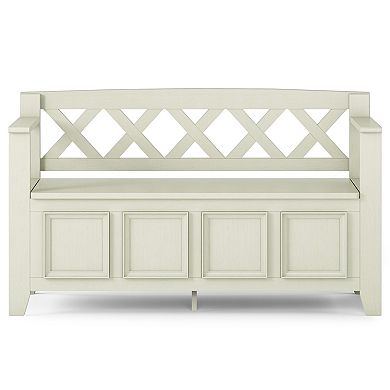 Simpli Home Amherst Entryway Storage Bench
